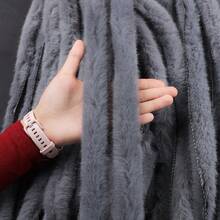 200厘米人造毛皮饰边，风格百搭，适合DIY缝纫和手工制作、服装装饰、节日装饰和时尚配饰。 - 彩色 - 查看 9