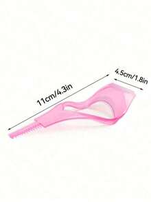 3pcs,  Mascara Applicator, Mascara Protection Tool, Eyelash Auxiliary Device, Pcsreusable Makeup Assistant, Auxiliary Device Suitable For Beginners To Perfectly Apply Eyelashes And Eyeliner, To Create Naturally Non-Caking Eyelashes, Mascara Shield Applicator For Eyelash Protection With Eyelash Separator Tool Eyelash Tweezers Girl.Three Sets In Rose Red, Pink &Blue