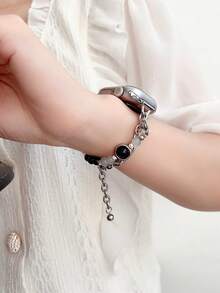 مناسب لسلسلة ساعات 1/2/3/4/5/6/7/8/9/10/SE/Ultra بمقاسات 38مم 40مم 41مم 42مم 44مم 45مم 49مم، تصميم دقيق وأنيق وعصري وبسيط، سوار نسائي مميز للصيف، هدية عطلة