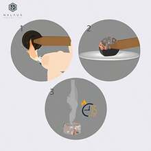 NKlaus 5 Rollos de carbón de Incienso Ø 33mm 50 Pastillas de carbón de Encendido rápido carbón Natural autoencendido Shisha rápido Encendedor de Grecia 1115 - como en la foto - Ver 3