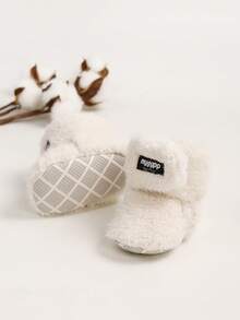 Newborn Infant Infant Infant Girls Boys Warm Fleece Winter Booties First Walkers Slippers Shoes