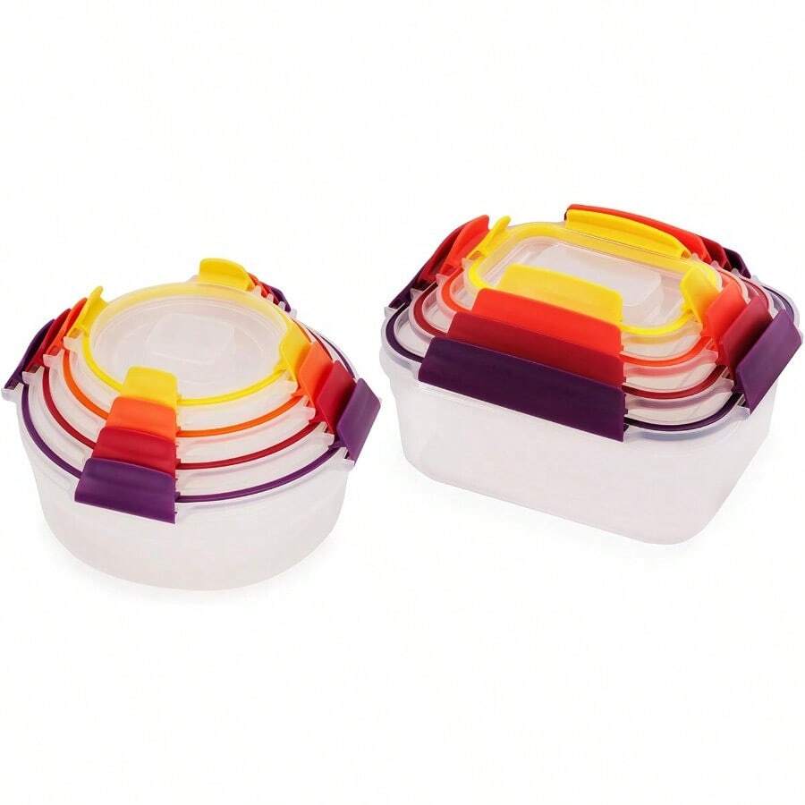 Joseph Joseph Nest Lock 16piece Plastic  Food Storage Container Set With Lockable Airtight Leakproof Lids Multicolor - Nhiều màu - Xem 1