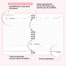 iscool 2026 Agenda Weekly Planner Hardcover Solid Colors - 查看 3