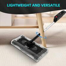 Cordless  Floor Sweeper 45"Rechargeable Floor And Carpet Sweeper Vacuum Cleaner Sweeping Lightweight Stick Handheld Portable Vacuum Cleaner Cordless Cleaning US - Black - View 4