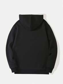 Fashion Graphic Hoodies Letter Print Hoodie Unisex Oversized Hoodies Long Sleeve Pocket Pullover For Men And Women, A New Day Means A New Start Mens Oversized Black Hoodies Sweatshirts Fall Fashion 2025 Pullover Sweaters Winter Casual Clothes Sweatshirts With Pockets Loose Fit Long Sleeve Drawstring Design Hoody Sweatshirt Autumn Party, Soft Fabric, Casual Wearers Gift For Men Women Size S-3XL - màu đen - Xem 3