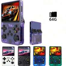R36S Retro Handheld Game Console, Linux System, 3.5" IPS Screen, Portable Pocket Video Player, Mini Game Player, Built-In 15,000+ Games - Multicolor - View 3