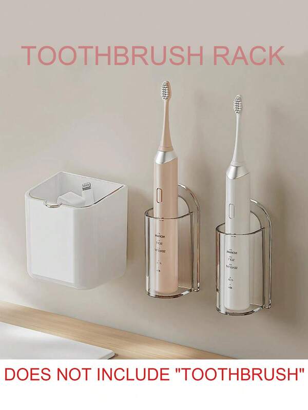 Conjunto de 5/4/3/2/1 unidade - Caixa Organizadora, Suporte Autoadesivo para Escova de Dentes Elétrica que Economiza Espaço - Organizador de Banheiro para Montagem na Parede, Perfeito para Decoração de Natal e Halloween, Recipiente, Decoração de Presente, Ideal para Decoração de Natal, Decoração de Banheiro, Decoração de Outono, Volta às Aulas