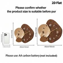 1pc Modern Minimalist Luxury 2D Flat Wall Clock, Super Silent Quartz Movement, No Ticking Sound, Decorative Silent Wall Clock Suitable For Living Room, Bedroom And Office, Fashionable Bedroom Wall Clock Decor, Unique Personalized, Ultra-Clear Time Reading, Ideal For Living Room, Bedroom, Office, Studio, Home, Study, Kitchen And Cafe Clock Decoration, Perfect Decorative Gift For Friends And Family.