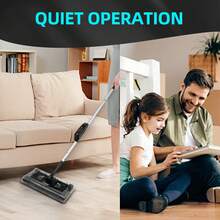 Cordless  Floor Sweeper 45"Rechargeable Floor And Carpet Sweeper Vacuum Cleaner Sweeping Lightweight Stick Handheld Portable Vacuum Cleaner Cordless Cleaning US - Black - View 6
