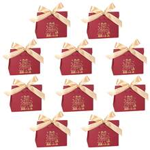 5PCS/10PCS Christmas Bell Snowflake Printed Candy Gift Box,Christmas Treat Boxes Candy Bags, Holiday Party Treat Cookie Goodie Snack Gift Packaging,Christmas Goody Gift Boxes - Wave Cover - View 10