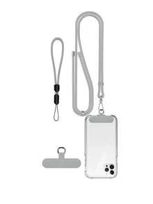 3 件手机挂绳、手机挂绳斜挎包 1 包可调节防盗手机挂绳斜挎包和 1 包颈带腕带手机挂绳兼容大多数手机 -1 个贴片