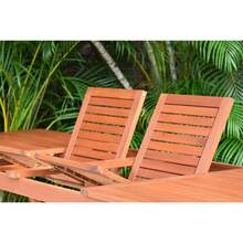 Midtown Concept Mesa de Comedor Extensible Leyland de Madera para Jardin y Exterior con Acabado de Teca - 1 - Ver 4