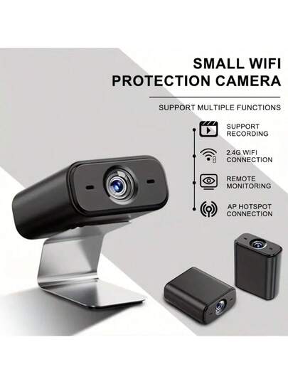 1pc Mini Wireless Slimme Camera, Home Security Camera WiFi, Motion Detection, Not Waterproof, Can View Real Time Via Remote App Monitor, Nanny Cam, Indoor Surveillance Outdoor view 6