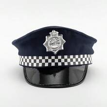 1pc Men's Hat, Uniform Prop Cap, Suitable For Party Accessories - Multicolor - View 10