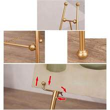 Adjustable Metal Tripod Easel Stand Folding Display For Posters Paintings Signs Presentations Events Gold 120cm - Dorado - Ver 3