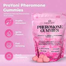 Sinpuyle ProYoni Pheromone Gummies For Women – Enhance Natural Pheromones From Within |   Mixed Berry Flavor |   60 Gummies |   Boost Confidence & Attraction |   Non-GMO, Gluten-Free - Gói 1 - Xem 3
