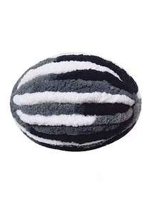 1pc/Roll Finger Knitting Plush Yarn, DIY Blanket, Mat, Scarf, Donut Shaped Yarn (Approx. 45-50g Weight, 4m Length, Not Recommended To Purchase 1 Roll As It Cannot Complete 1 Finished Product)