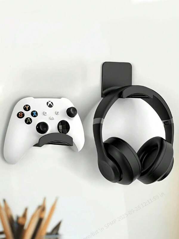 10/8/5-Pieces Innovative Wall Mounted Headphone Stand - Easy To Install Without Drilling, Durable Plastic Material Design, Suitable For Gaming And Office Scenarios, Essential Practical Hook