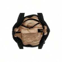 Guess Bolso de mano grande de unicolor minimalista para mujer, ideal para ir al trabajo - WG953075 Negro