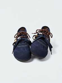 MASKERT 女士休闲鞋，磨砂皮，德比鞋，女士时尚休闲鞋，鞋 - 藍色 - 查看 1