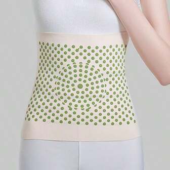 [Mugwort Heating Waist Belt] 1 Pc Women-Specific Warm Waist & Abdomen Support | Mugwort Infused Filling, Adjustable Elastic Band, Skin-Friendly Fabric | Heat Therapy For Warmth, Abdomen Protection & Cold Resistance | Sitting For Long Hours, Daily Wear, Home & Office Use, Postpartum Care