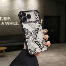 Funda de Teléfono Electrochapada con Airbag de Cuatro Esquinas, Adecuada para iPhone17 aire/16E, 14/15/16plus, 17/16/15/14/13/12/11Pro/ProMax, para SamsunggalaxiaA03/A03core/A03S/A04/A04E/A05/A05S/A06/A12/A13/A15/A16/A24/A25/A32/A34/A35/A54/A55, Note10/Note10plus/Note20/Note20Ultra, S20/S20FE/S20PLUS/S20Ultra/S21/S21FE/S21PLUS/S21Ultra/S22/S22PLUS/S22Ultra/S23/S23FE/S23PLUS/S23Ultra/S24/S24FE/S24PLUS/S24UltraFunda para teléfono, funda suave de TPU, se siente bien al sostener, personalidad simple, adecuada tanto para hombres como para mujeres, borde anti-caída en las cuatro esquinas, marco electrochapado, disponible en múltiples colores. - morado oscuro - Ver 7