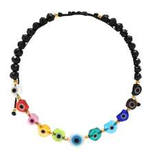 Pulsera de Ojo turco - Pulsera de la Protección - Tutti Joyería (Glam Rojo, Ojo turco con motita) - Multicolor, 11 Ojos - Ver 8