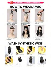 1PC 28 Inch Synthetic HD Transparent T Frontal Lace Wig Silky Straight Hair Natural Black Ombre Brown Front Lace Wig Cosplay Heat Resistant Lace Front Wig For Women Daily Party Use - Multicolor - View 13