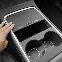 2 piezas Alfombrilla de consola central impermeable antideslizante con cubierta de silicona