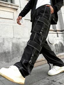 Plus Size Men's Casual Cargo Pants