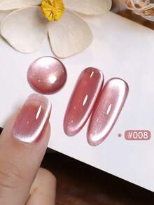 10ml Autumn Winter Nails New Ultra-Bright High Magnetic Powder Retro Ice Transparent Pink Blue Brown Red Glass Bead Cat Eye Gel Nail Polish Moonlight Porcelain White Cat Eye Phototherapy Nail Art Whitening Popular Gel For Nail Salon Home Diy Nail Supplies