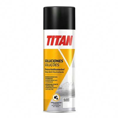 Titanlux TITAN Pintura Antihumedad y Antisalitre Blanco en Spray 500 ml