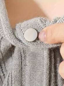 2pcs No-Sew Simple Spiral Buckle Clips - Detachable Metal Cuff Fasteners For Sweaters, Sweater Buttons - Fashionable Decorative Button Accessories,Skirts, Trouser Hems | Mixed Colors | Fashionable Decorative Buttons For Collars, Cuffs & Garment Alterations, Clothes Clips, Hem Fixing Accessories, Simple Clip Design, Fabric Clip Halloween Christmas Accessories Teachers Day.