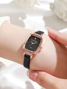 时尚女士优质酒桶形优雅高品质女士石英表 - 均碼 - 查看 4