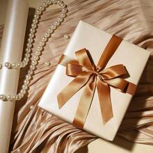 Cream Pearl Shine Wrapping Paper, Solid Color Gift Wrapping Paper - Suitable For Christmas, Birthdays, Baby Showers, Weddings, Valentine's Day - 17 Inches X 16.4 Feet Roll & 17 Inches X 32.8 Feet Roll, 46 Square Feet. - Beige - View 6