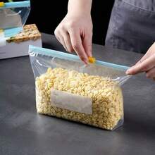Reusable Self-Sealing Food Storage Bags - Resealable Ziplock Bags, Partial Bags, Great For Fruits, Vegetables, Grains And Meats - Perfect For Fridge Organization, Birthday Parties, Weddings, Hotels, Schools, Back To School, Christmas, Halloween And More