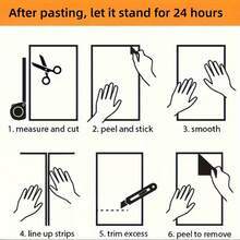 1pc 10m/393.7inch Window Sill Board Self-Adhesive Stickers Borders, Contact Paper - Peel & Stick Wallpaper Balcony Shading Renovation, Bay Window Renovation, Window Frame Edging, Sunscreen Wall Stickers Perfect For Kitchens, Doors, Tables, And Stools, Window Sill Upgrade - Multicolor - View 12