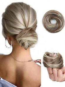 Straight Hair Bun Elastic Band Synthetic Fiber Hair Bun, Hair Scrunchie Hair Accessory, Daily Use Hair Styling Set, Hair Styling Tool Kit - Multicolor - View 13