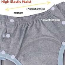 1 pieza de pañal de tela para adultos lavable, a prueba de fugas, ajustable que contiene el pañal sin pañal adicional, adecuado para mujeres embarazadas después del parto, disponible para uso diurno y nocturno, adecuado tanto para hombres como para mujeres, con un estilo de moda - Multicolor - Ver 5