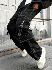 Plus Size Men's Casual Cargo Pants