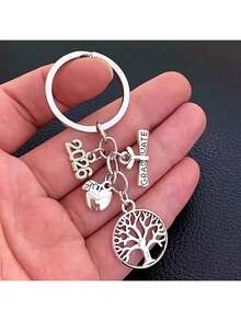 2025 Graduation Ceremony Keychains, Diploma Graduation Souvenirs, Mortarboard Cap And Class Badge Keyrings Car Accessories Bag Charm Cute Goth Y2k Bag Accessories Lanyards With Id Holder Car Accessories Bag Charms - Multicolor - View 3