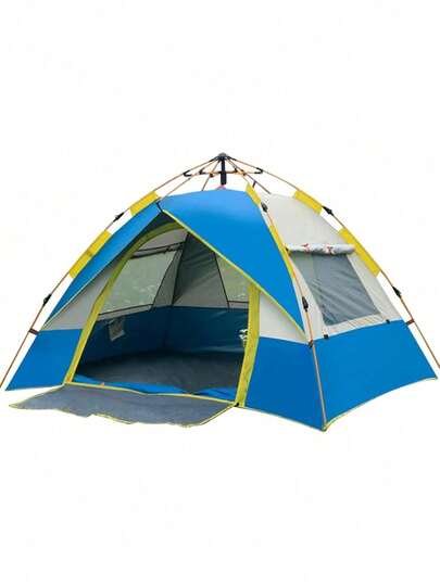 Tienda de campaña, tienda de campaña fácil de desplegar, tienda de campaña impermeable y resistente al viento, tienda de campaña portátil para el hogar, cabina instantánea, para acampar al aire libre, patio trasero, senderismo, mochilero