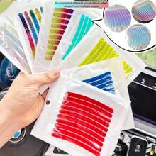 AD 炫彩反光贴 电动自行车摩托车轮毂警示贴 装饰车贴