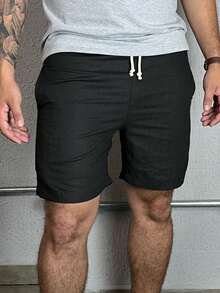 Kit 4 Bermuda Shorts In Premium Linen Shorts Mauricinho Shorts - Màu xanh nhạt - Xem 5