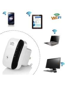 Extensor WiFi inalámbrico de 300M WiFi Booster para oficina en casa - Blanco - Ver 4