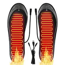 USB Powered Full Foot Heated Insoles, Comfortable Fit, Overheat Protection, Suitable For Skiing, Camping And Hunting - Black - View 1