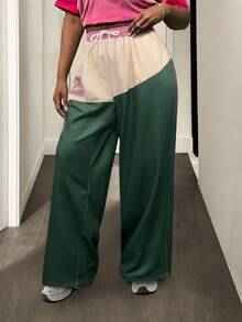 In Autumn And Winter, The New Sports Street College Style Plus Size Number Print Drawstring Waist Pants Are Suitable For Music Festivals, Concerts, Stages And Stage Performances, Daily Travel