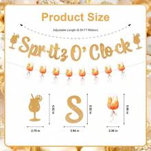 Spritz O'Clock, pancarta de barra de Spritz con purpurina, color naranja y limn, ctricos, despedida de soltera, despedida de soltera, boda, decoracin de de cumpleaos - Naranja - Ver 4