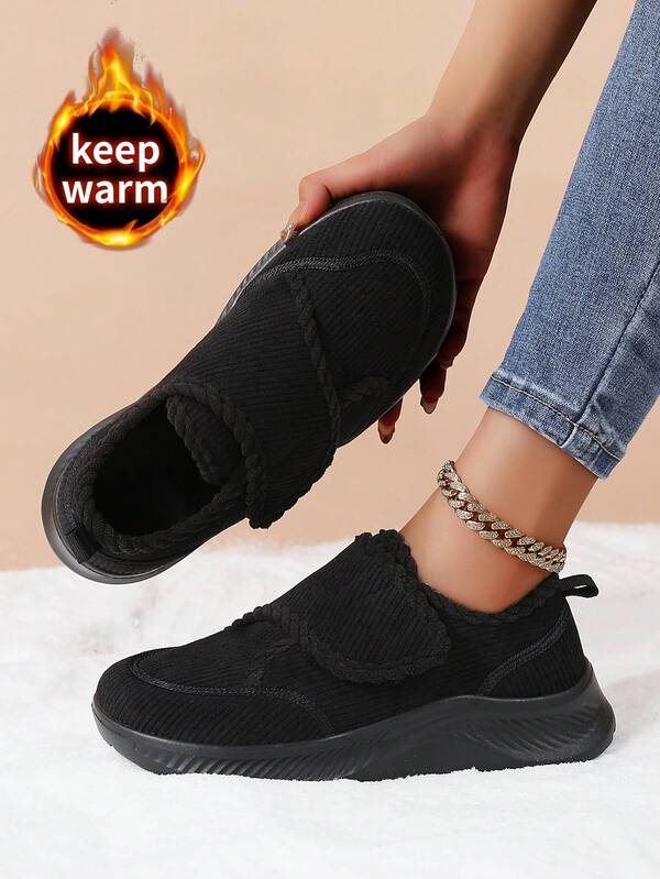 Stivali da neve in pelliccia corta da donna, adatti per attività all'aperto, scarpe sportive casual, scarpe da allenamento antiscivolo e confortevoli per studenti, con tomaia in camoscio e pelliccia, stivali corti casual e confortevoli da donna, stivali di moda a tinta unita per autunno/inverno, antiscivolo, punta tonda, stile retrò, scarpe stringate, scarpe da donna