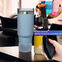Silicone Boots Adventure 40oz Tumbler With Handle IceFlow 30oz 20oz, Protective Bottle Bottom Sleeve, Non - Slip Sport Bottle Accessories 2Lakeblue - 2深藍 - 查看 8